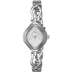 Titan NR2536SM02 Quartz Analog Silver Dial Stainless Steel Strap Watch for Women